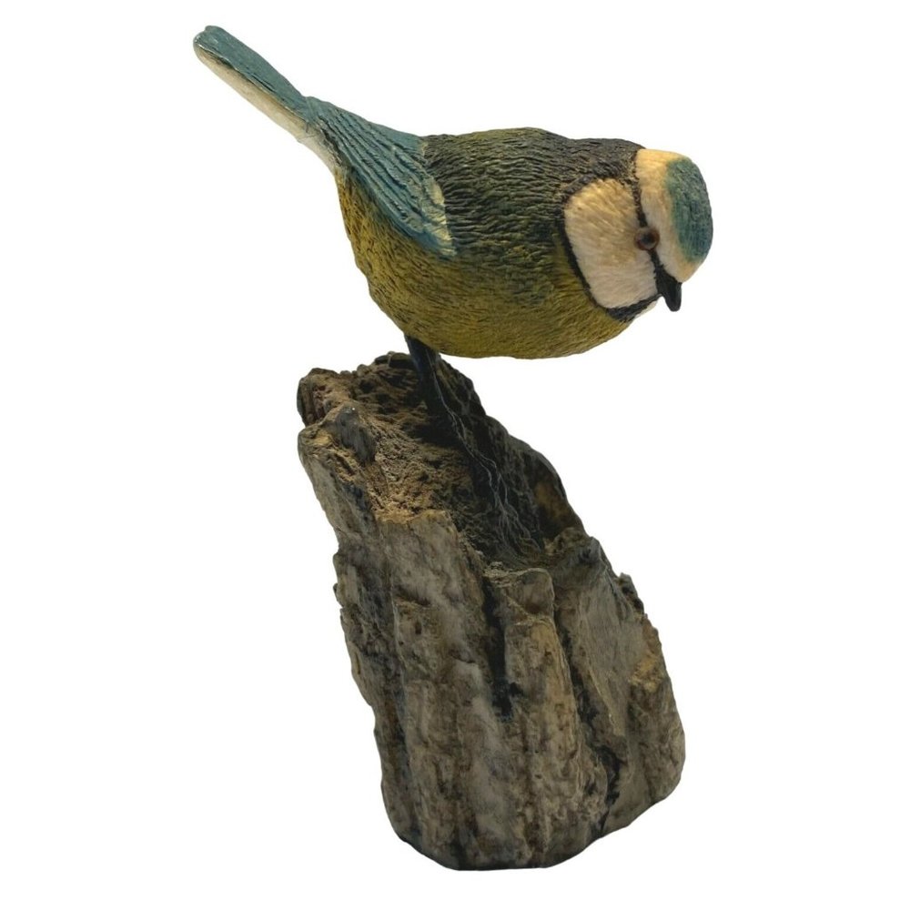 Vintage Arden Blue Tit Bird Sculpture 102 Christopher Holt Great Britain 4.5 In